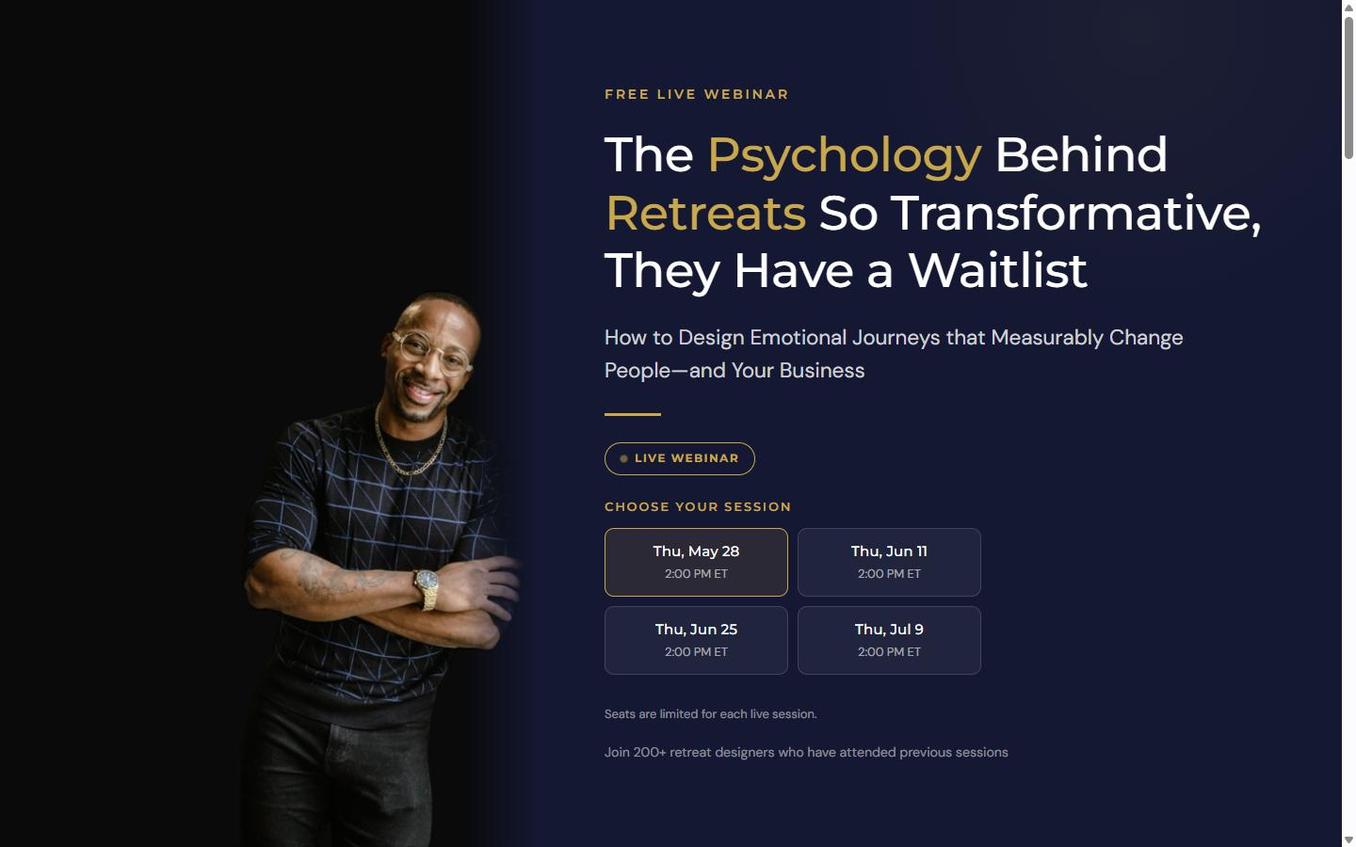 Webinar registration