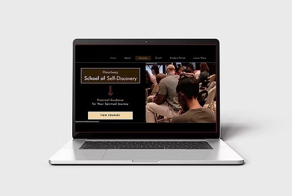 Platform mockup — School of Self-Discovery